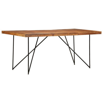 Vidaxl Dining Table 180X90X76 Cm Solid Acacia Wood from B&Q