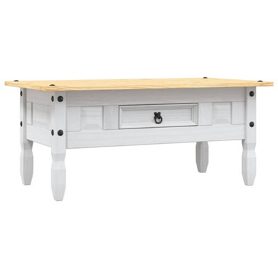 Vidaxl Coffee Table Mexican Pine Corona Range White Couch End Side Tea Tables - Image 3
