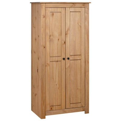 B&Q -  Wardrobe 80X50X171.5 Cm Solid Pine Panama Range