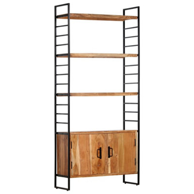 Vidaxl 4-Tier Bookcase 80X30X180 Cm Solid Acacia Wood from B&Q