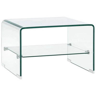 B&Q -  Coffee Table Clear 50X45X33 Cm Tempered Glass