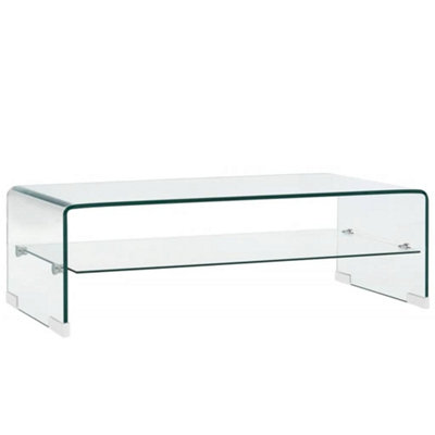 Vidaxl Coffee Table Clear 98X45X31 Cm Tempered Glass from B&Q