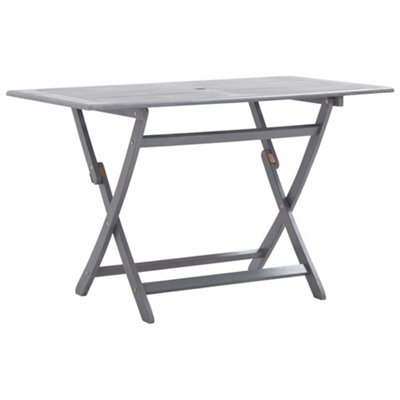 Vidaxl Folding Garden Table 120X70x75 Cm Solid Acacia Wood