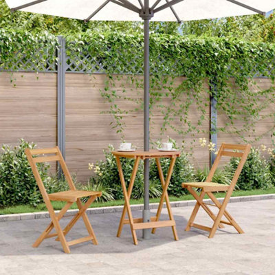 B&Q -  Folding Garden Table 60X75 Cm Solid Acacia Wood
