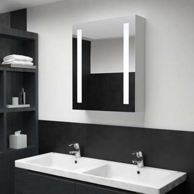 Vidaxl Led Bathroom Mirror Cabinet 50X13x70 Cm Light