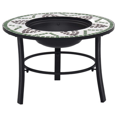Vidaxl Mosaic Fire Pit Green 68Cm Ceramic from B&Q
