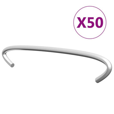 B&Q -  Gabion Hooks 50 Pcs Galvanised Steel 10 Cm