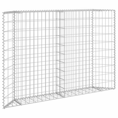 B&Q -  Trapezium Gabion Raised Bed Galvanised Steel 150X20X100 Cm