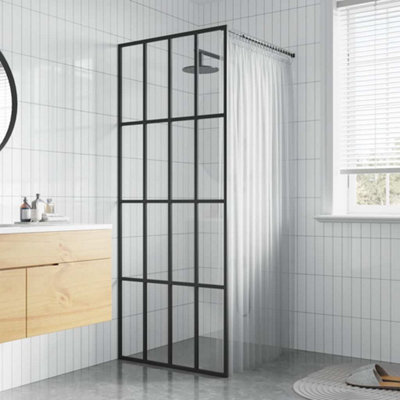 Vidaxl Walk-In Shower Screen Clear Tempered Glass 90X195 Cm