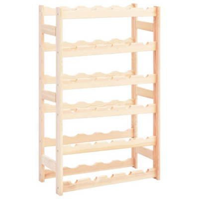 Vidaxl Wine Rack For 30 Bottles Pinewood