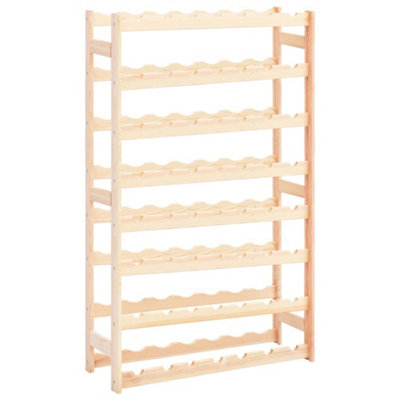 B&Q -  Wine Rack For 56 Bottles Pinewood