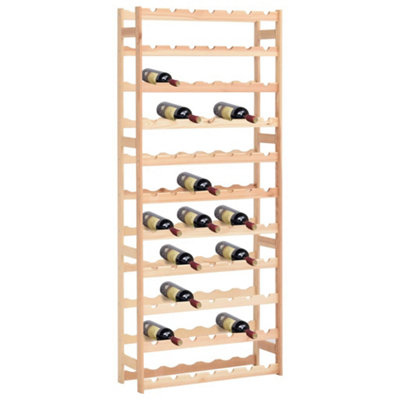 Vidaxl Wine Rack For 77 Bottles Pinewood Wine Racks from B&Q