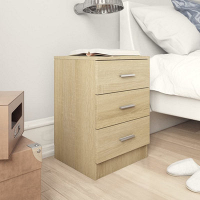 Vidaxl Bedside Cabinet Sonoma Oak 38X35X56 Cm Engineered Wood from B&Q