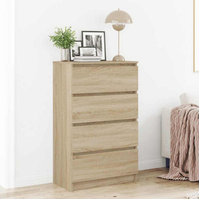 B&Q -  Sideboard Sonoma Oak 60X35X98.5 Cm Engineered Wood