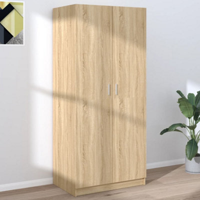 Vidaxl Wardrobe Sonoma Oak 80X52X180 Cm Engineered Wood Wardrobes from B&Q
