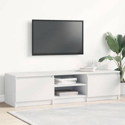 B&Q -  Tv Cabinet White 140X40X35.5 Cm Engineered Wood