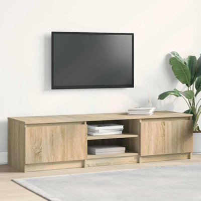 Vidaxl Tv Cabinet Sonoma Oak 140X40x35.5 Cm Engineered Wood Tv Cabinets