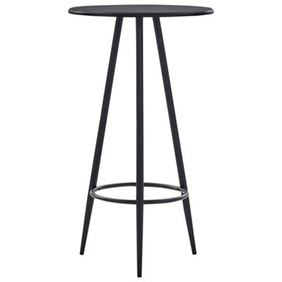 Vidaxl Bar Table Black 60X107.5 Cm Mdf from B&Q