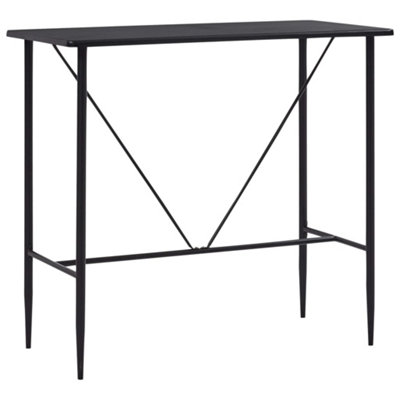 Vidaxl Bar Table Black 120X60X110 Cm Mdf from B&Q