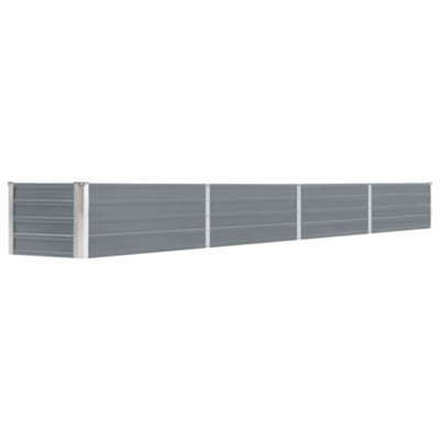 B&Q -  Garden Raised Bed Galvanised Steel 320X40X45 Cm Grey