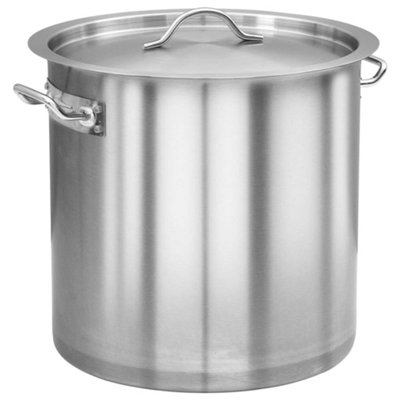 B&Q -  Stock Pot 26 L 32X32 Cm Stainless Steel