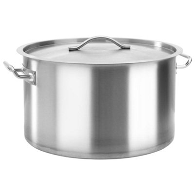 B&Q -  Stock Pot 58 L 50X30 Cm Stainless Steel