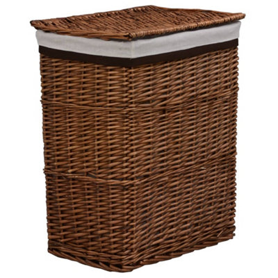 Vidaxl Laundry Basket Brown Willow from B&Q