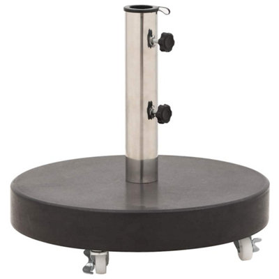 Vidaxl Parasol Base Granite 30 Kg Round Black from B&Q