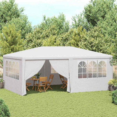 B&Q -  Professional Party Tent With Side Walls 4X6 M White 90 G/m²