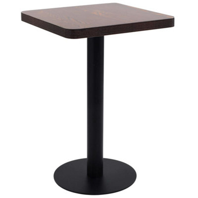 Vidaxl Bistro Table Dark Brown 50X50 Cm Mdf from B&Q