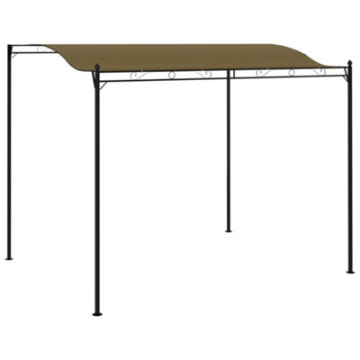 Anydaydirect 3 X 2.5M Gazebo Outdoor Garden Sunshade Awning Party Tent Cream White/anthracite from B&Q
