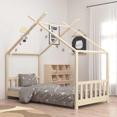Vidaxl Kids Bed Frame Solid Pine Wood 70X140 Cm Kids Bed Frames
