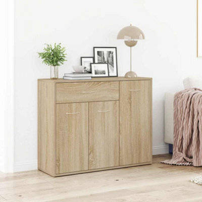 Vidaxl Sideboard Sonoma Oak 88X30x70 Cm Engineered Wood Sideboards