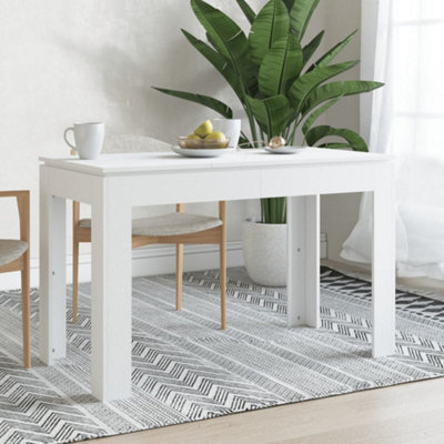 Vidaxl Dining Table White 120X60X76 Cm Engineered Wood from B&Q