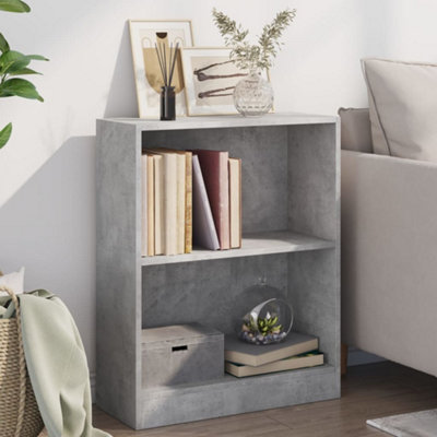 B&Q -  Bookshelf Concrete Grey 60X24X76 Cm Engineered Wood