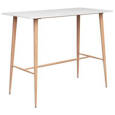 B&Q -  Bar Table White 120X60X105 Cm