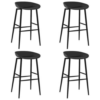 B&Q -  Bar Chairs 4 Pcs Black 48 X 46 X 85 Cm
