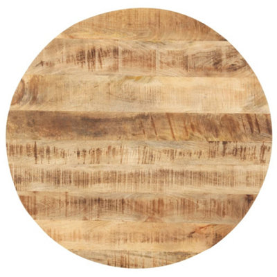 Vidaxl Table Top Solid Mango Wood Round 25-27Mm 40Cm Replacement Table Top - Image 3