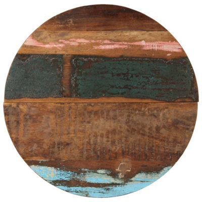 Vidaxl Round Table Top 70 Cm 25-27 mm Solid Reclaimed Wood from B&Q