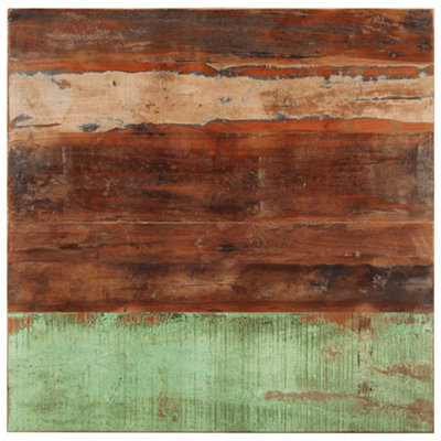 B&Q -  Square Table Top 80X80 Cm 15-16 mm Solid Reclaimed Wood
