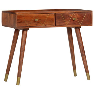 Vidaxl Console Table 90X35X76 Cm Solid Acacia Wood from B&Q