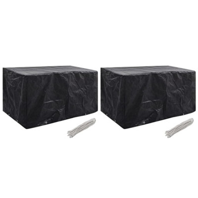 B&Q -  Garden Furniture Covers 2 Pcs 8 Eyelets 180X70X90 Cm Garden Furniture Covers