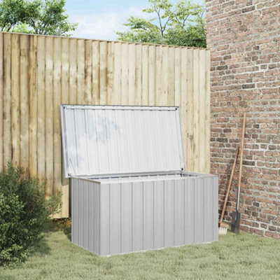 B&Q -  Garden Storage Box Grey 129X67X65 Cm