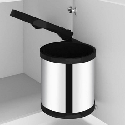 Vidaxl Kitchen Built-In Dust Bin Stainless Steel 8 L from B&Q
