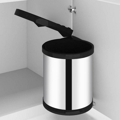 Vidaxl Kitchen Built-In Dust Bin Stainless Steel 12 L from B&Q