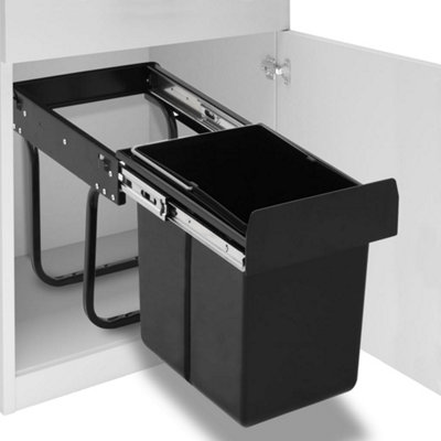 B&Q -  Kitchen Cupboard Pull-Out Dustbin Soft-Close 20 L