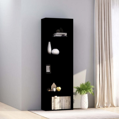 Vidaxl 5-Tier Book Cabinet 60X30x189 Cm Engineered Wood Black