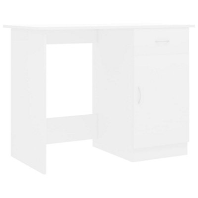 Vidaxl Desk White 100X50X76 Cm Engineered Wood from B&Q