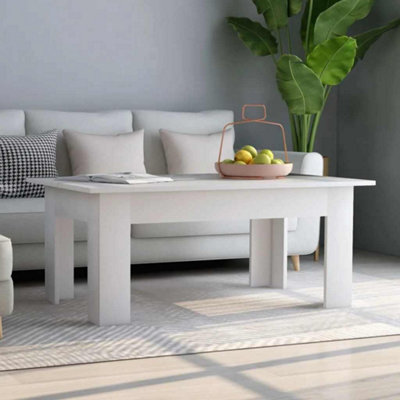 Vidaxl White Coffee Table 100X60x42 Cm Engineered Wood Coffee Tables