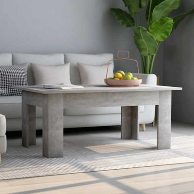 Vidaxl Coffee Table Concrete 100X60x42 Cm Engineered Wood Coffee Tables Grey